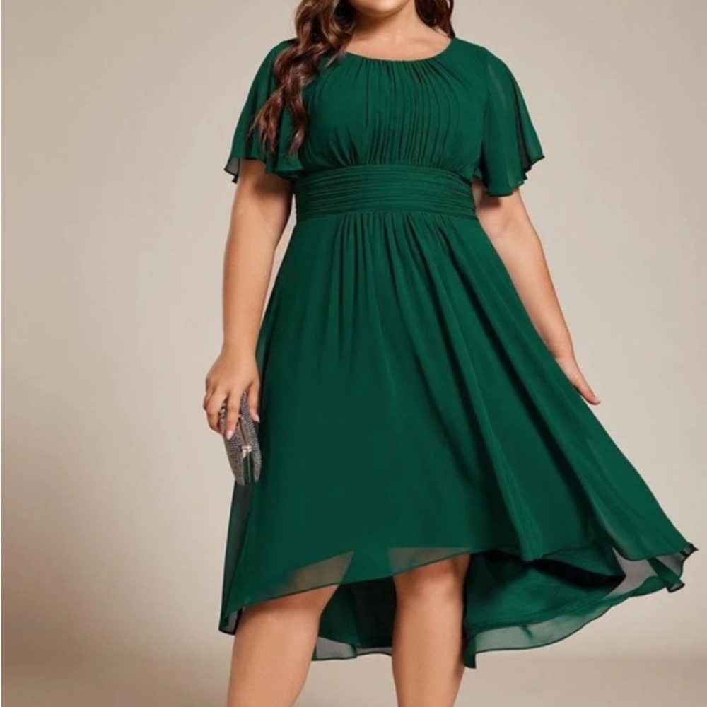 JJs House High Low Green Dress